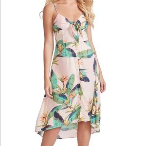 Jessica Simpson Palm Print High Low Dress